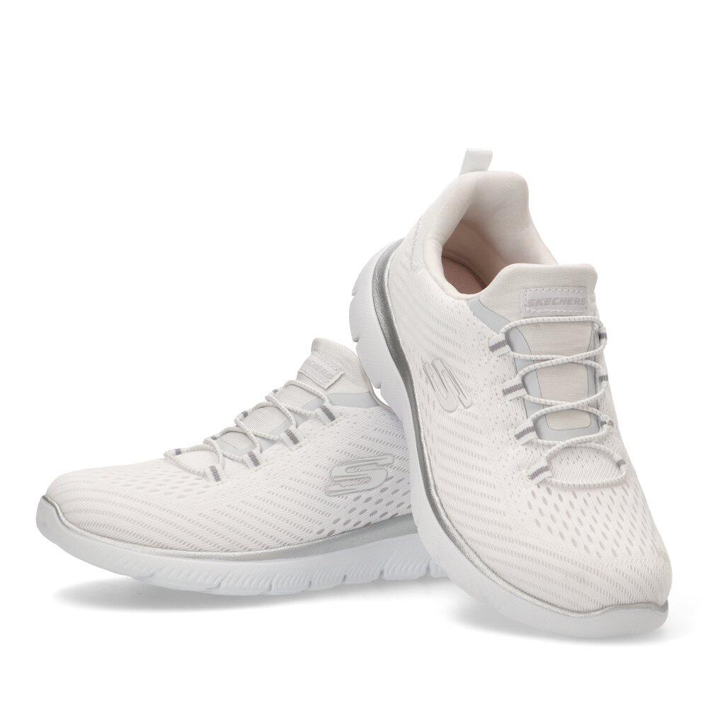 Deportivas Casual Mujer Suela Plana - Modelo 149036 Blanco 5/6