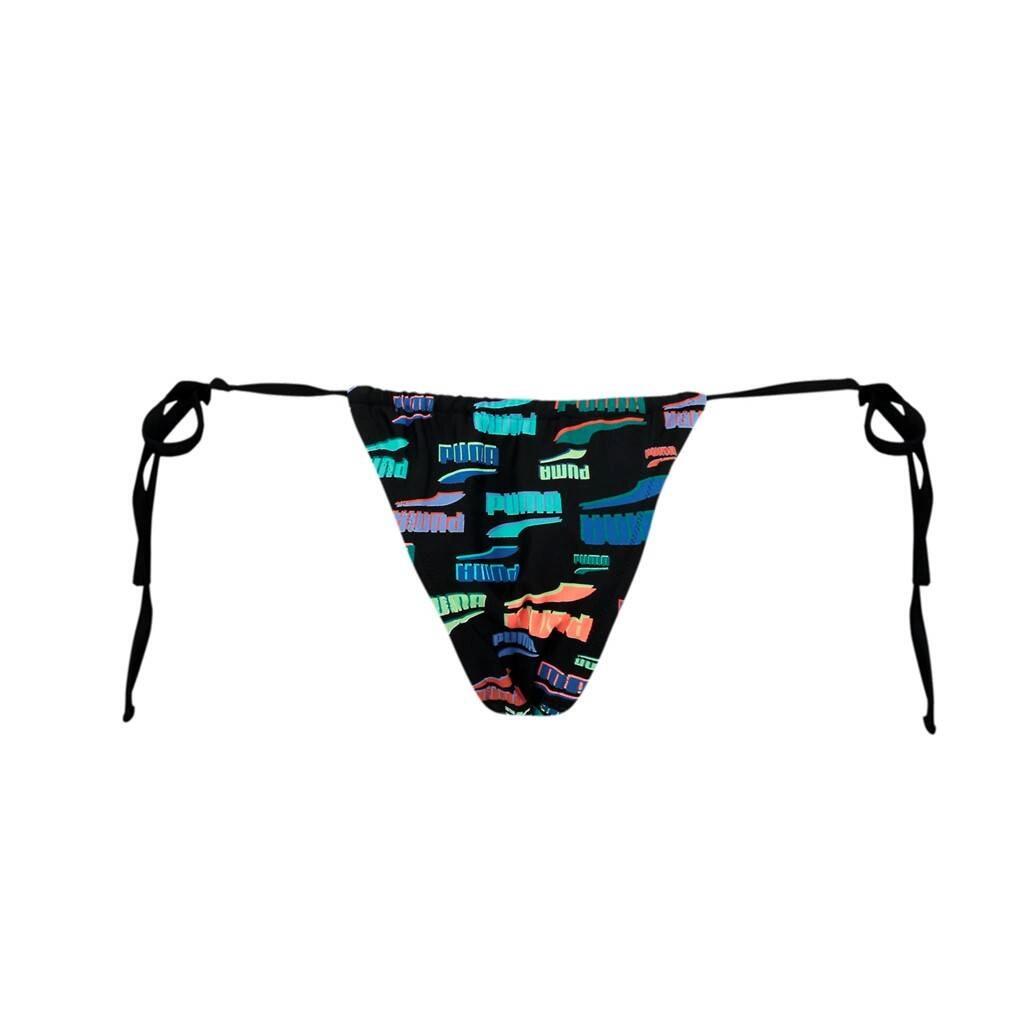 PUMA Swim Women Side Tie Tanga String 1P Ropa de bano Mujer Negro (938066-01) 2/3