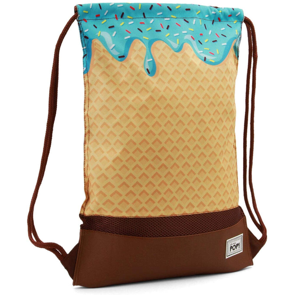 Saco gymsack - Sportswear - Unisex - Cordón, Estampado Ice Cream - Marrón 3/3