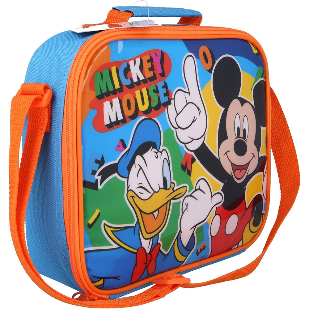 Bolsa Portaalimentos Con Correa Bandolera Mickey Mouse con Donald 2/3