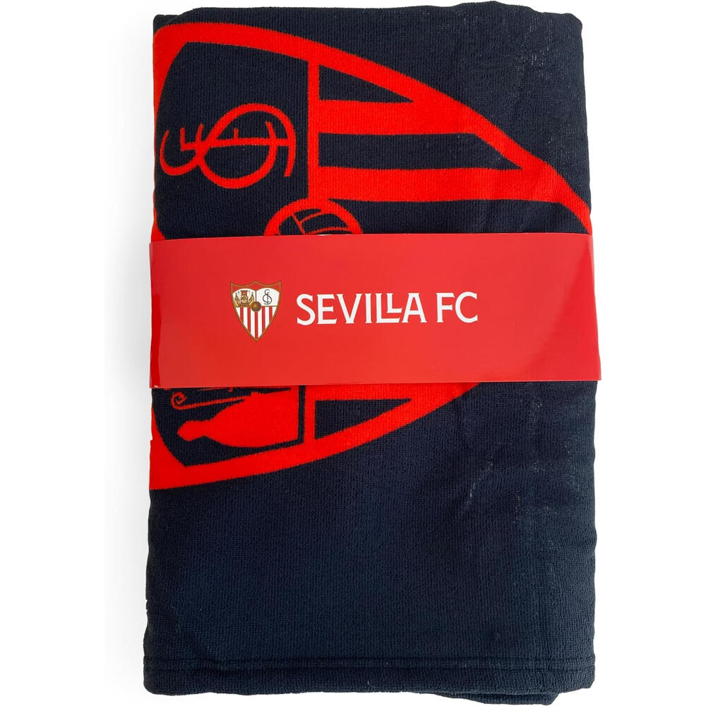 Toalla de Microfibra Sevilla FC Negra Escudo 180x90 2/3