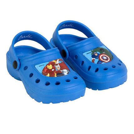 Zuecos Clogs Avengers Army Azul Niño