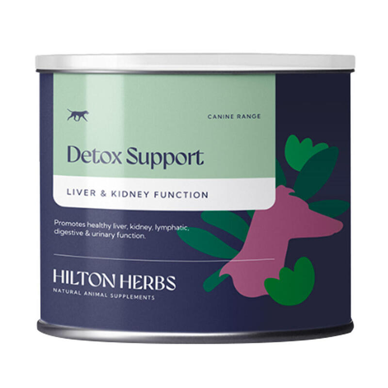 Drainage foie et reins chien Detox Support Hilton Herbs 125g