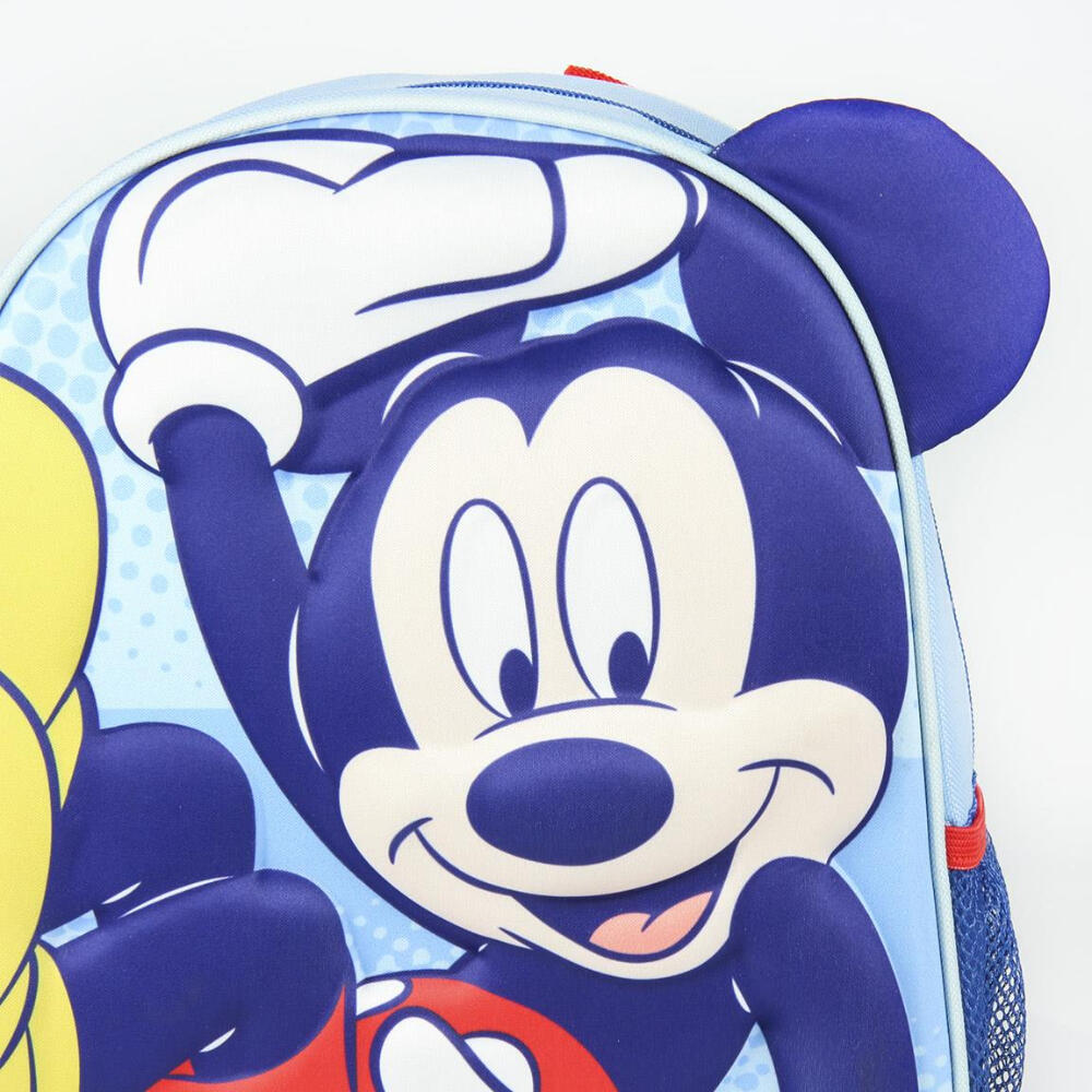 Mochila Trolley con ruedas Guardería Mickey Mouse Azul 3D 3/3