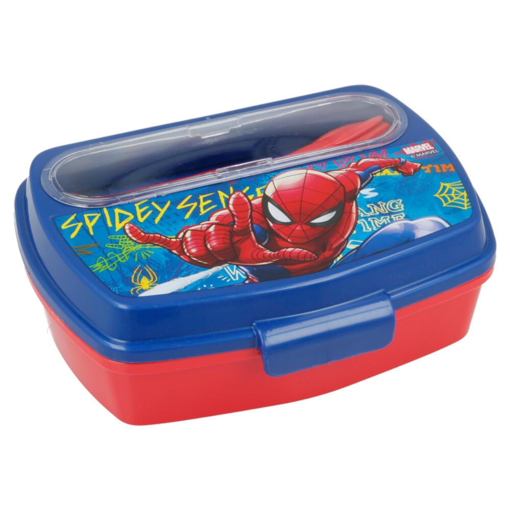 Sandwichera Con Cubiertos Spiderman Graffiti 2/3