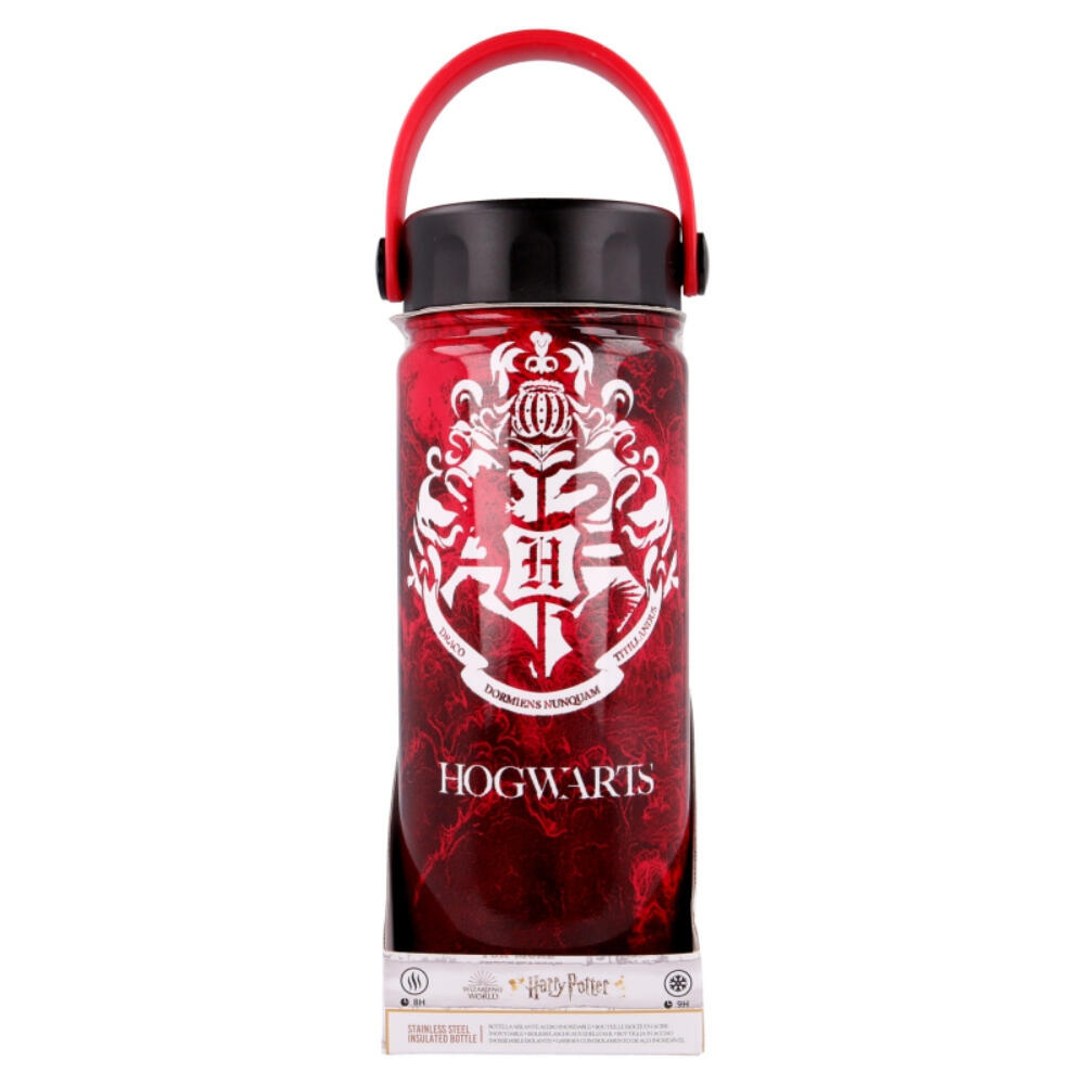 Termo - Acero inox., 530 ml, Asa - Harry Potter - Rojo 3/3
