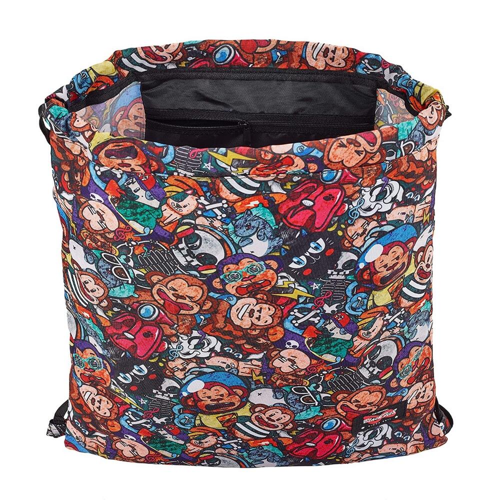 Saco gymsack - Deportivo - Niños/as - Blackfit8 Monkey - Negro 3/3