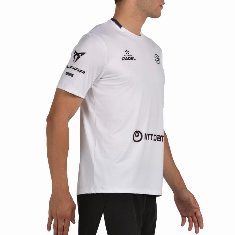 Camiseta Bullpadel Juan Tello Premier Padel Lili Blanco 2/7