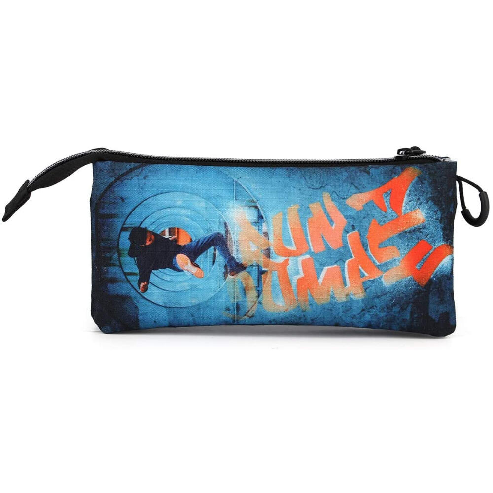 Estuche portatodo - Unisex infantil - 3 compartimentos - Azul 3/3
