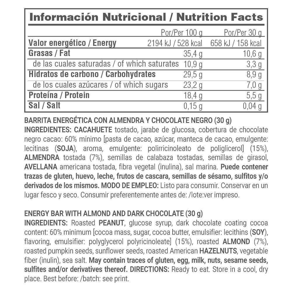 Energy Bar (Barrita Energética) - 30g Chocolate MASMUSCULO 4/5