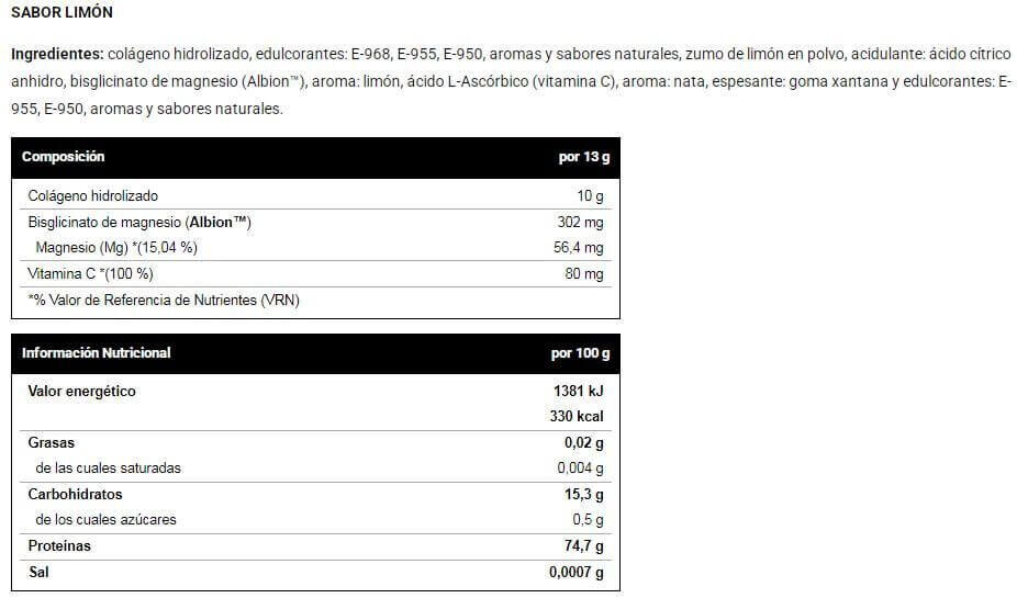 Collagene idrolizzato + Magnesio + Vitamina C - 450 g Limone VitoBest 3/4