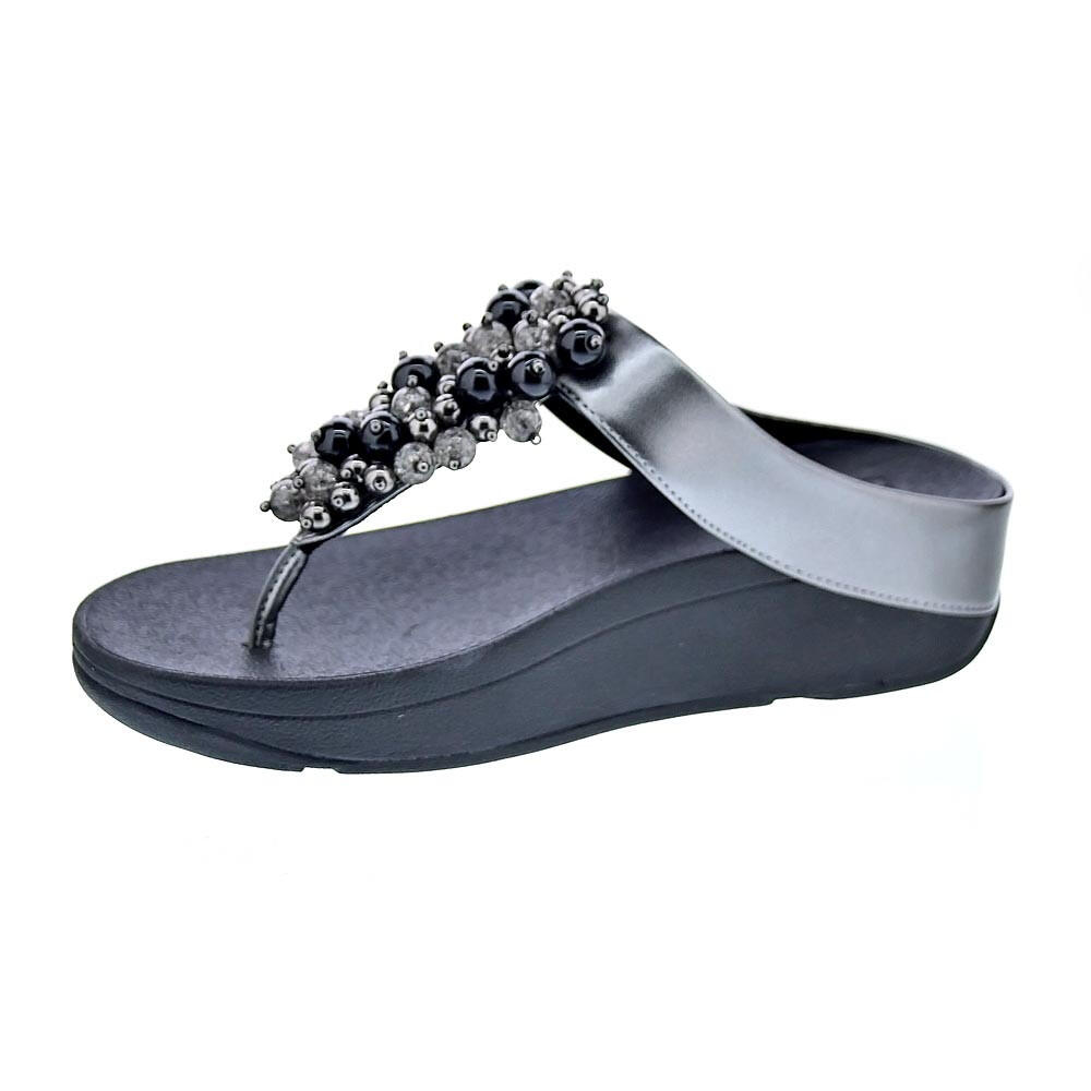 Fino Bauble-bead Womens Poolside Slip On Toe Post 2/4