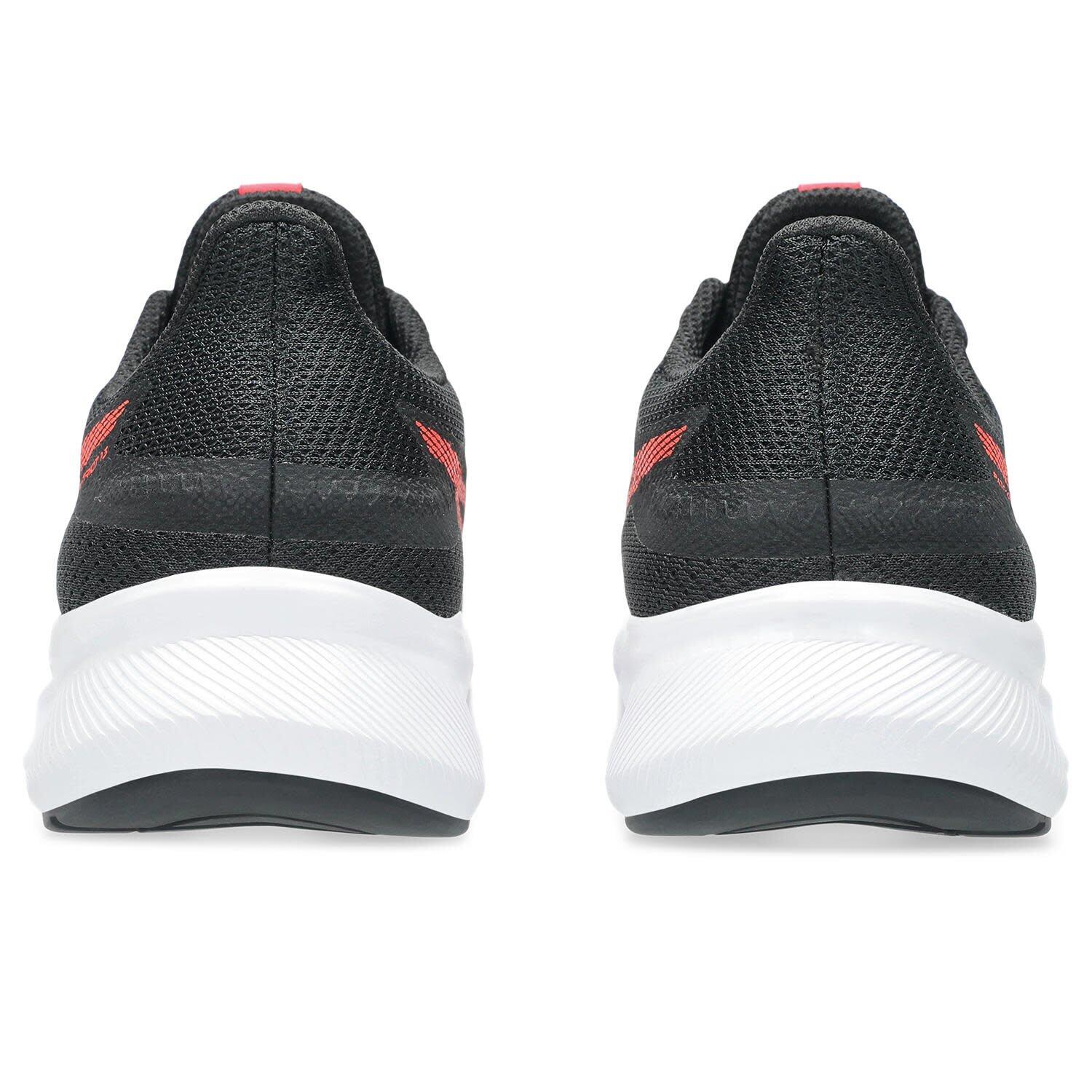 Chaussures De Running Enfants, Unisexe - ASICS Patriot 13 GS - Black/FlashRed 6/7