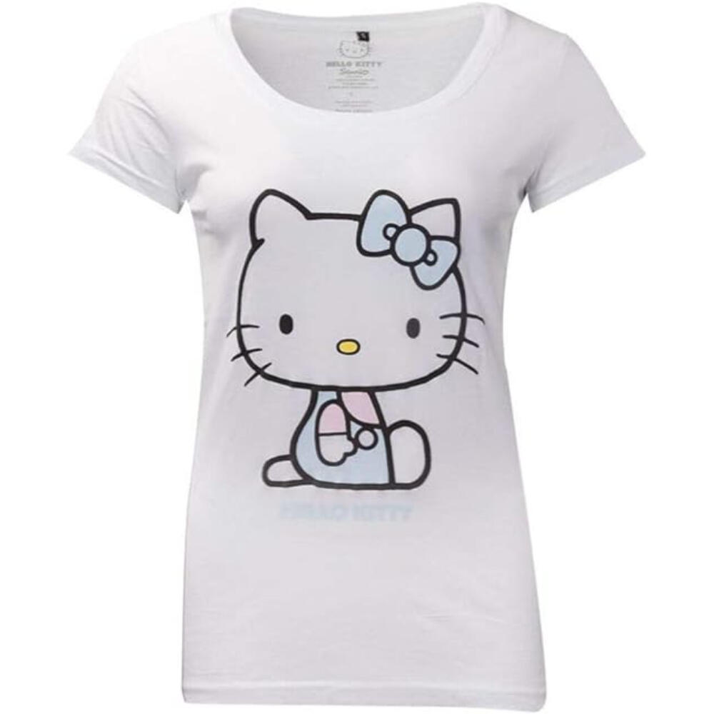 Camiseta Mujer Hello Kitty Blanca 3/3