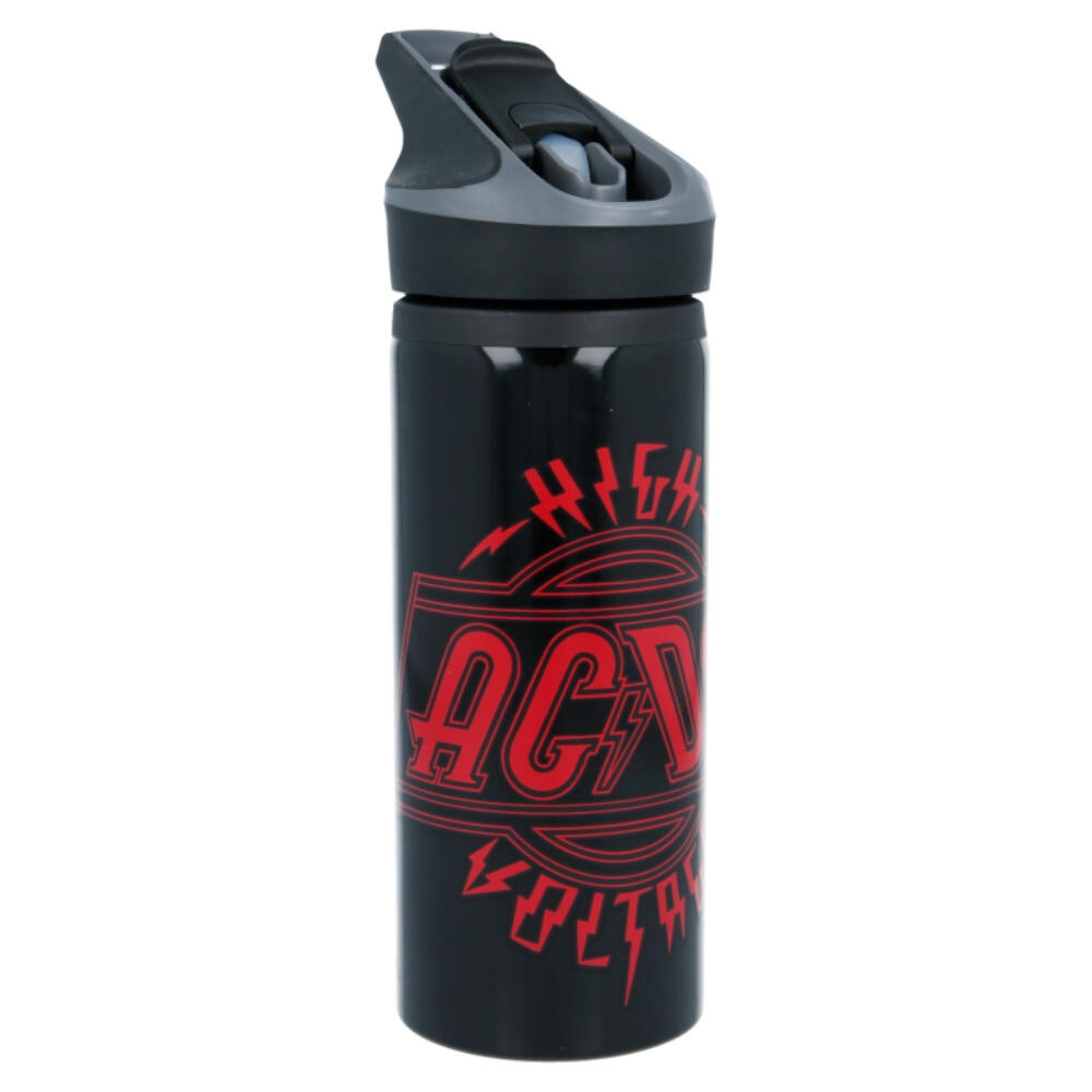 Botella - Bidón de viaje - Unisex - Aluminio 710 ml - AC/DC - Negro 2/3