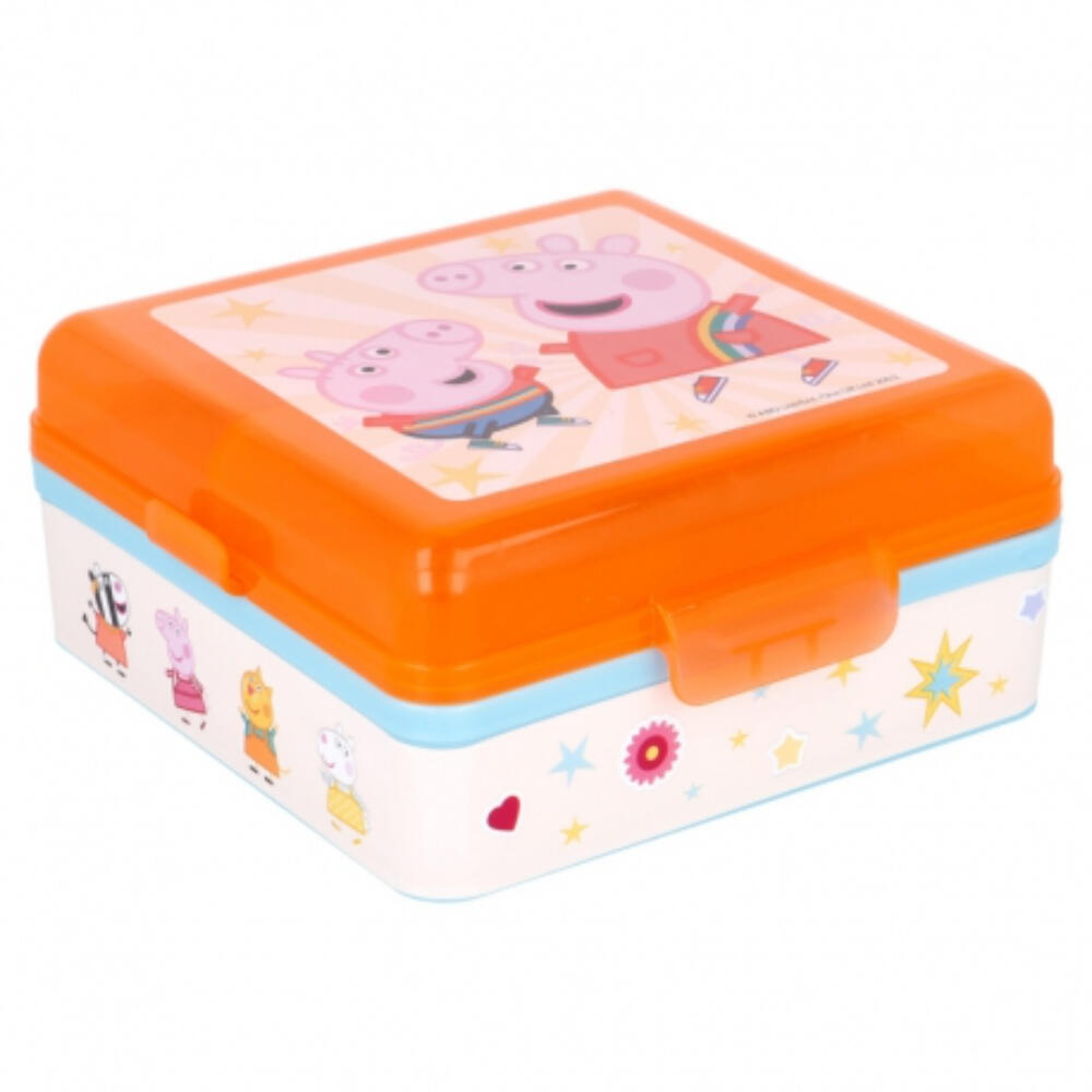 Sandwichera Múltiple Cuadrada Peppa Pig Kindness Counts 1/3