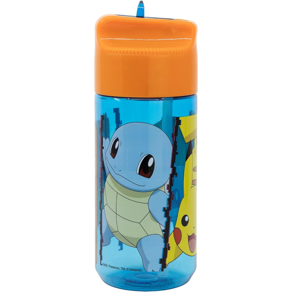 Botella - Hidratación - Unisex - Plástico Tritan 430 ml, Diseño Pokémon - Azul 2/3