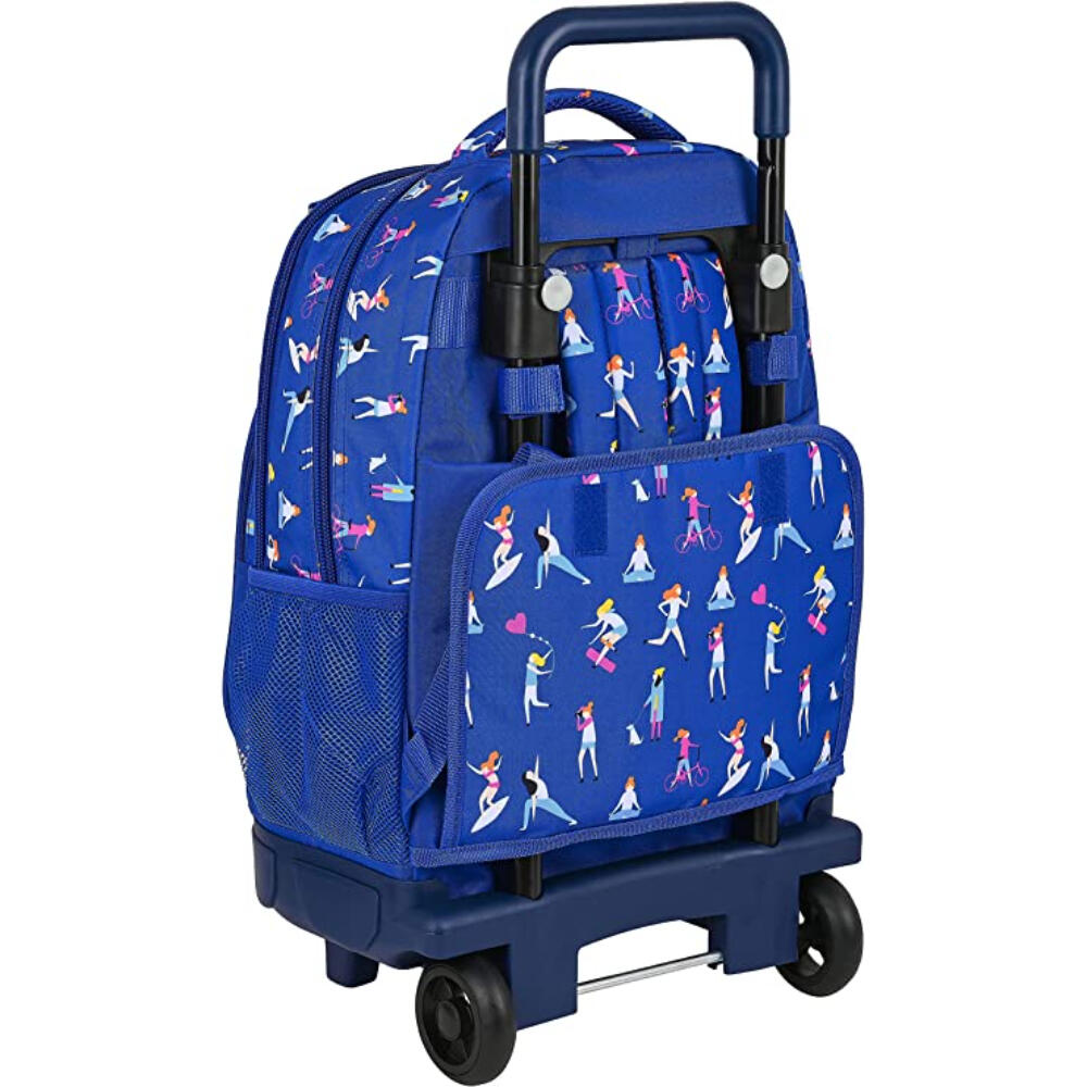 Mochila trolley - Sportswear - Unisex - Compact Blackfit8 Go Girls - Azul 2/3
