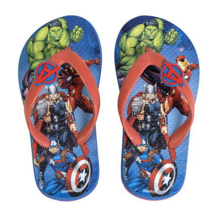 Chanclas Flip Flop Premium Avengers Azul Niño