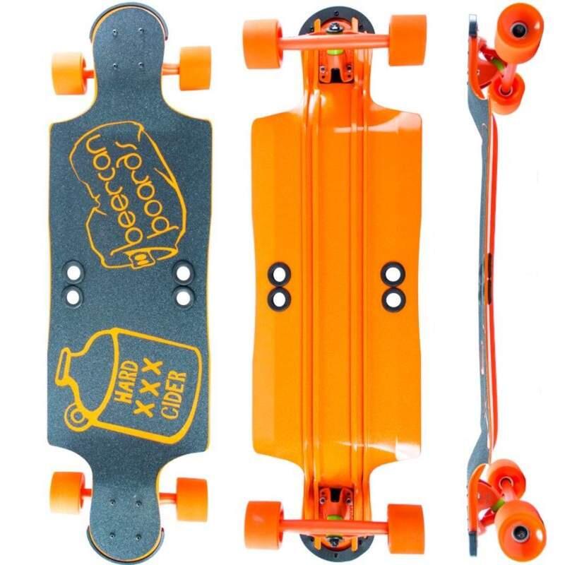 Beercan Boards - Longboard Skate Hard Cider 35" Beercan Orange - Longboard Skate - Orange - Decathlon