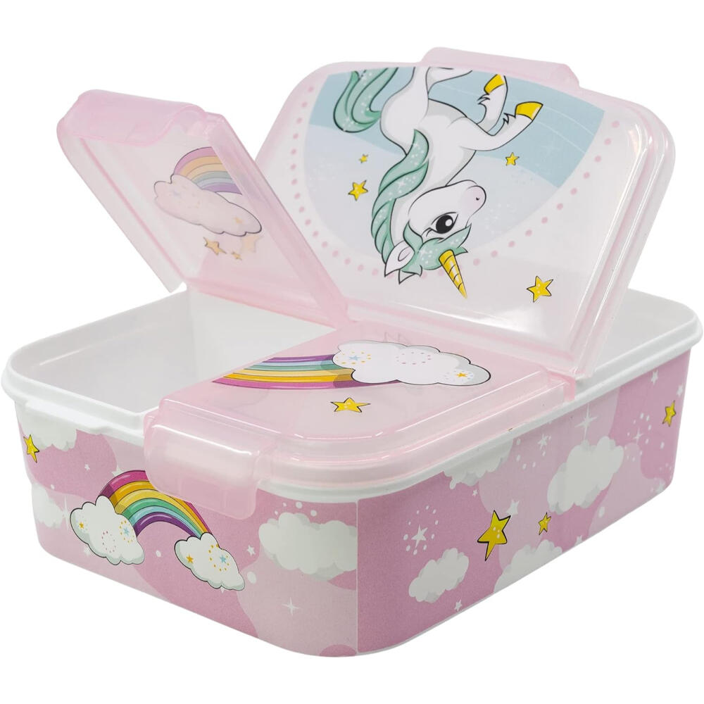 Sandwichera 3 Compartimentos Unicornio Rainbow 2/3