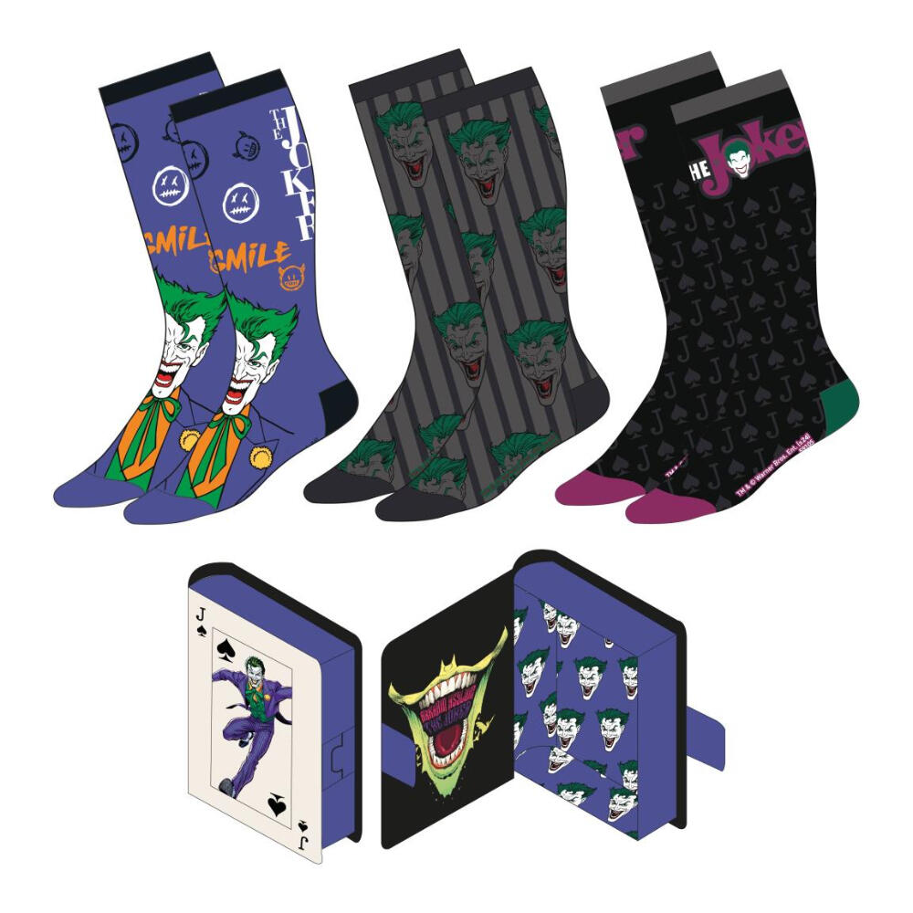 Pack 3 Calcetines en Caja Batman Joker Hombre 2/3