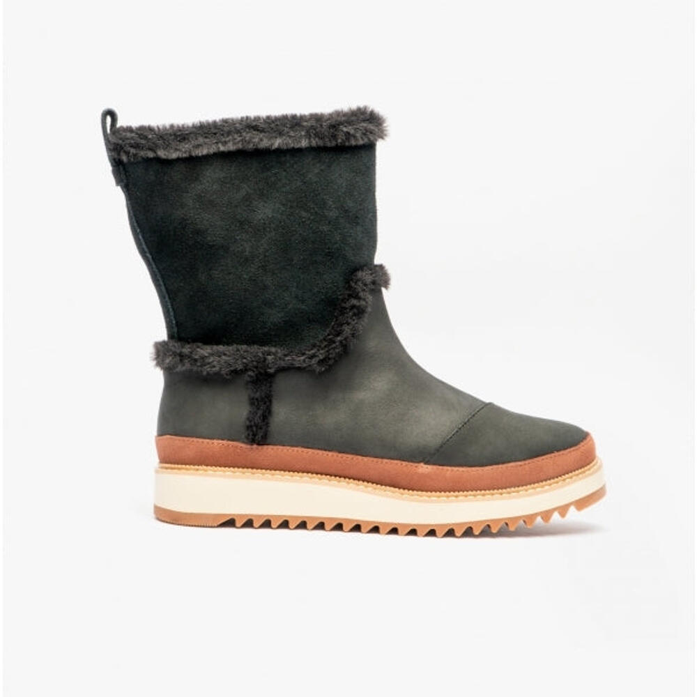 TOMS Makenna Womens Zip Leather Boots