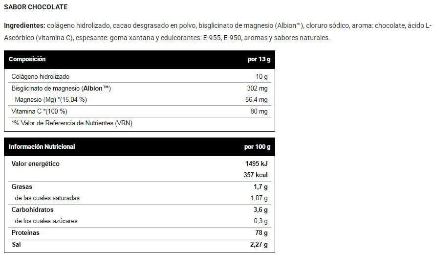 Hydrolyzed collagen+magnesium+vitamin c - 450g Chocolat de VitoBest 3/4