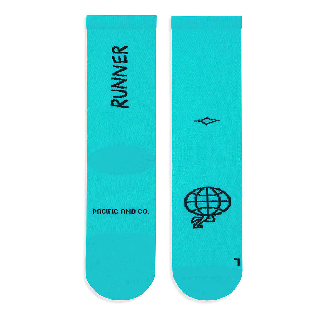 Chaussettes Unisexe - Pacific Local Runner - Aqua 3/6