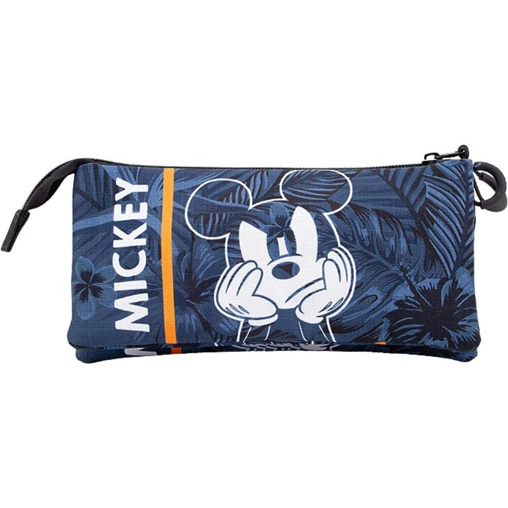 Estuche Portatodo Triple Mickey Mouse Blue 2/3