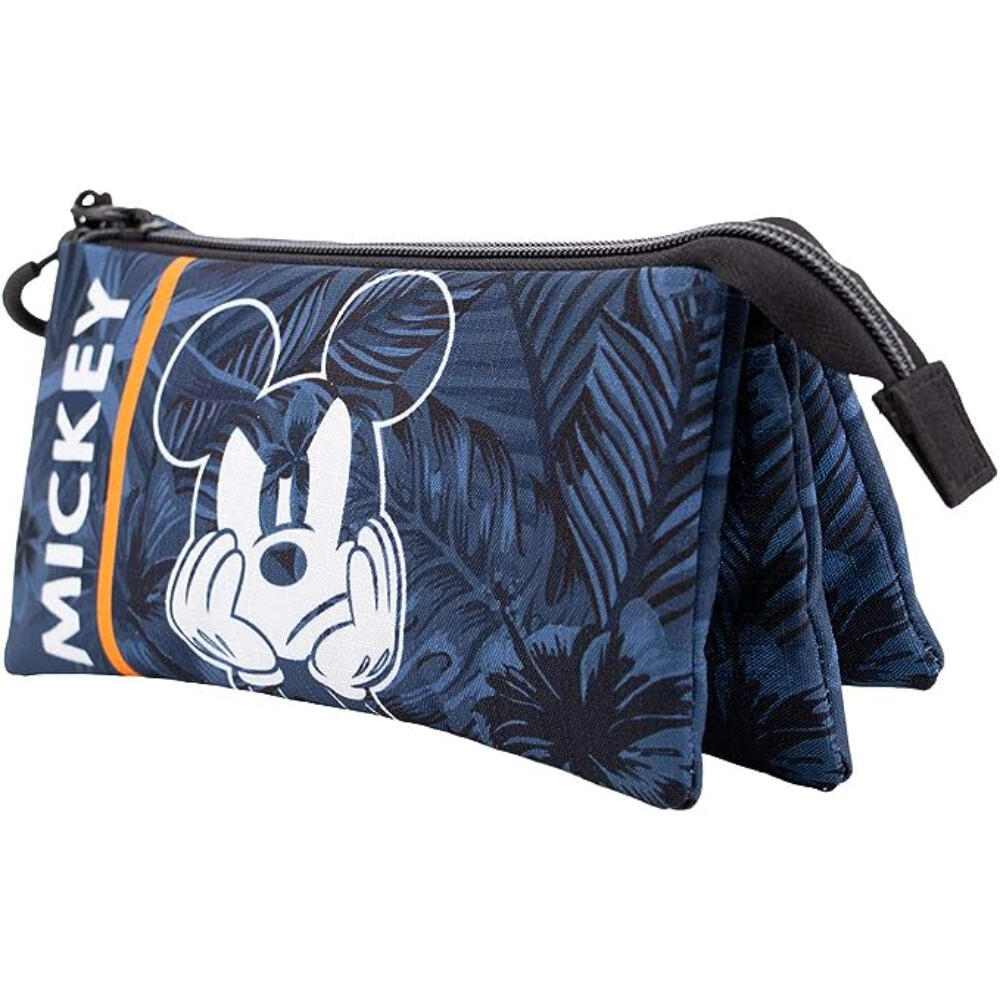 Estuche Portatodo Triple Mickey Mouse Blue 3/3