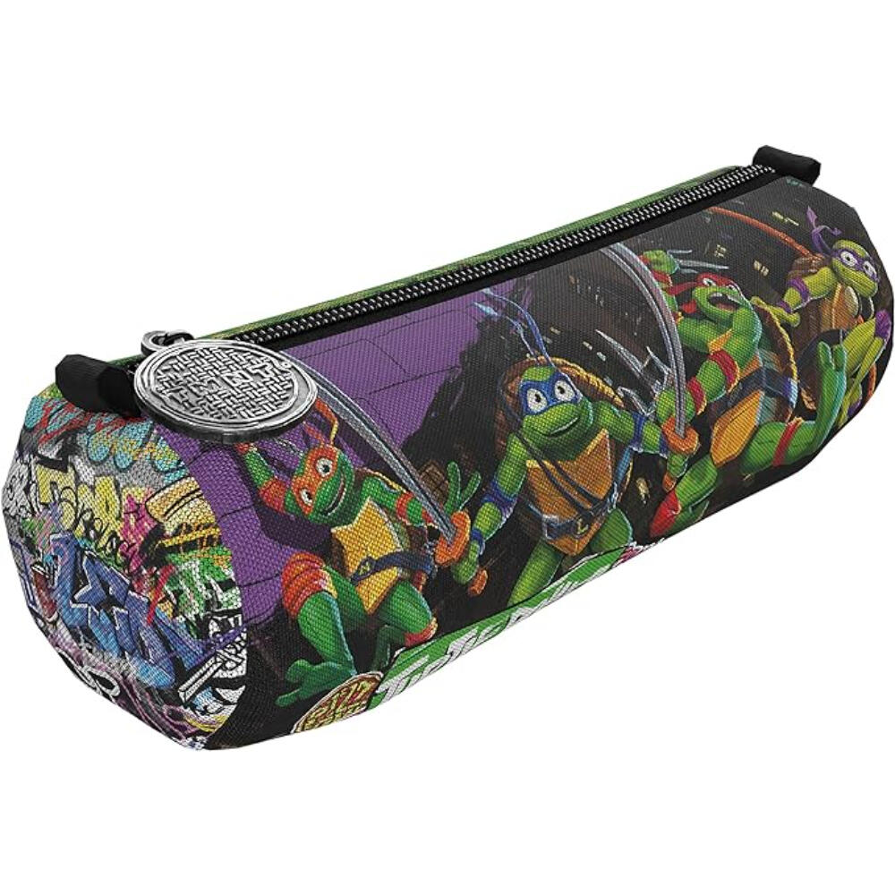 Estuche portatodo cilíndrico - Tortugas Ninja - Negro 2/3