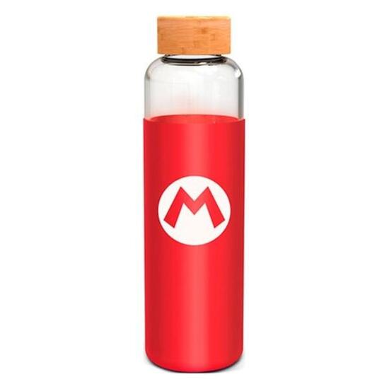 Borraccia in vetro con coperchio in silicone Stor Nintendo Super Mario Bros