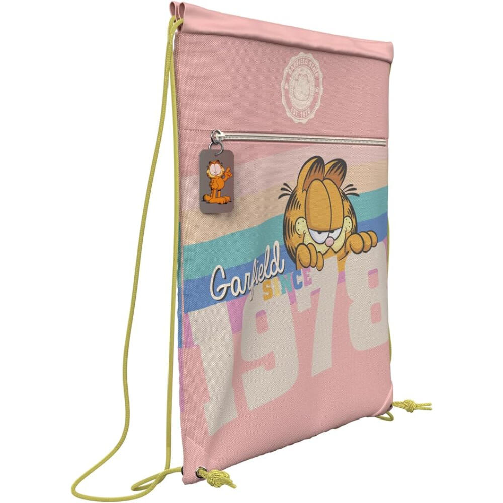 Saco gymsack deportivo - Unisex - Garfield rosa 2/3