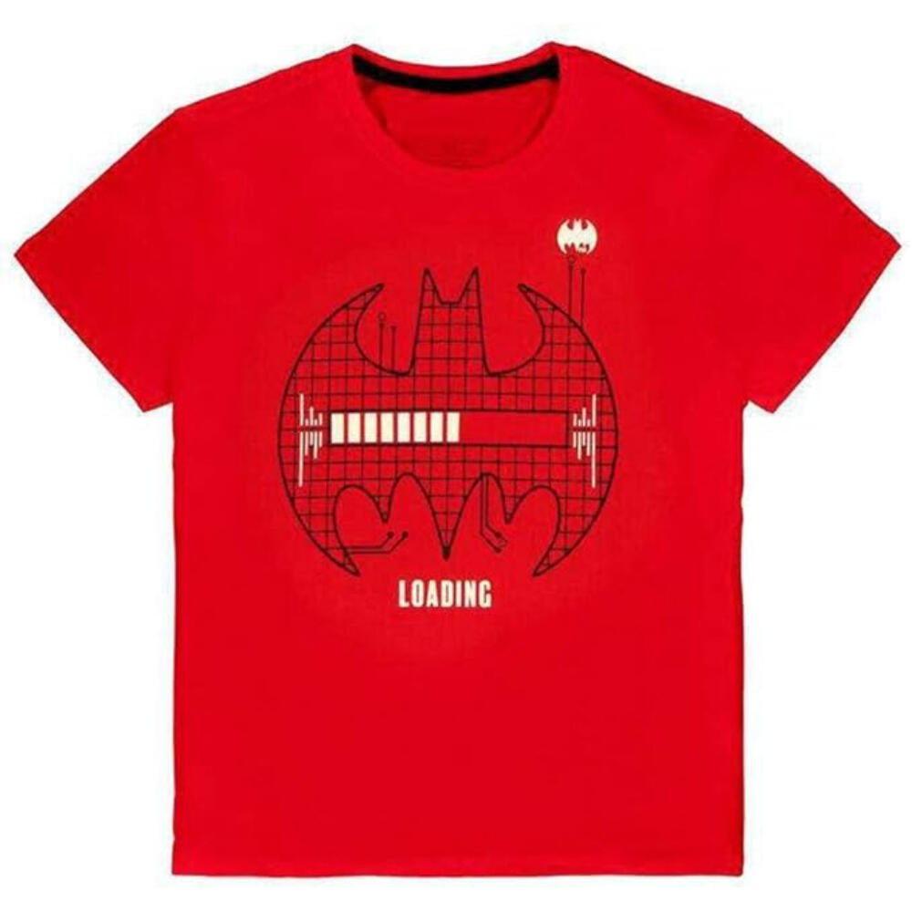 Camiseta Hombre Batman Grid Logo Roja 2/3