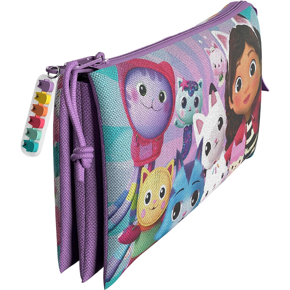 Estuche portatodo - Unisex - Gabby's 3 compartimentos - Morado 2/3