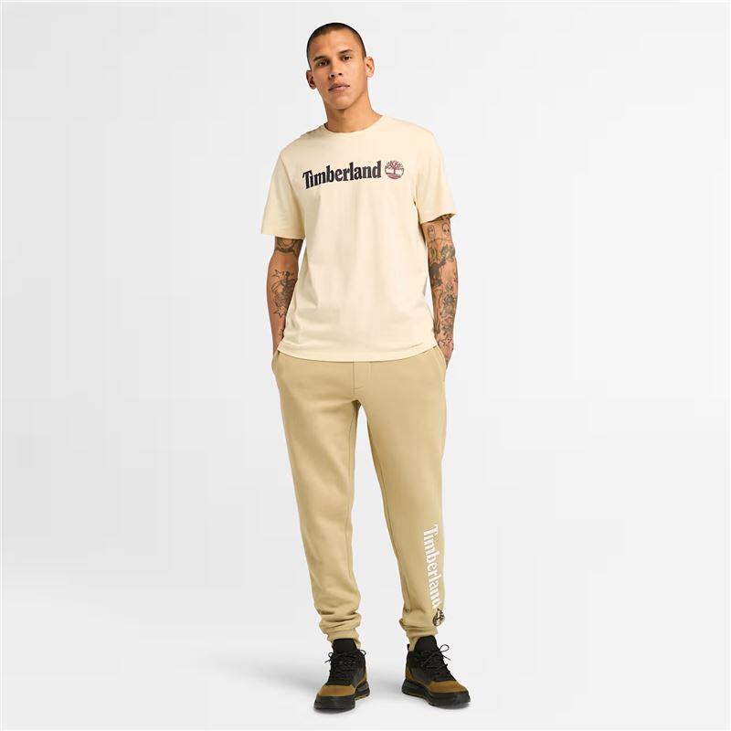 T-shirt Kennebec River Linear Logo Beige - TB0A5UPQEFL 4/5