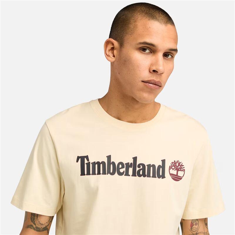 T-shirt Kennebec River Linear Logo Beige - TB0A5UPQEFL 5/5