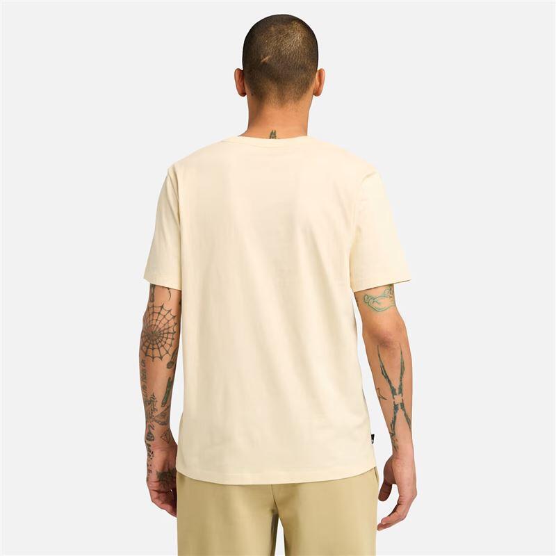 T-shirt Kennebec River Linear Logo Beige - TB0A5UPQEFL 3/5