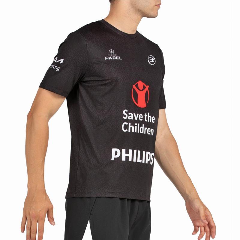 Camiseta Bullpadel Di Nenno Mofero Premier Padel Negro 2/5