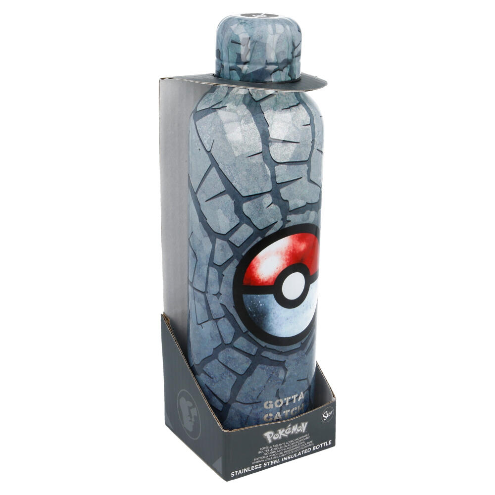 Botella termo - Deportes - Unisex - 515 ml - Pokémon - Gris 2/3