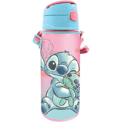 Botella Cantimplora con Asa Stitch Aluminio 600 ML