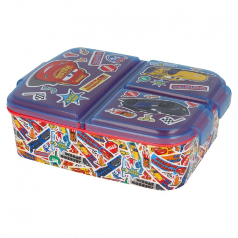 Sandwichera 3 Compartimentos Cars Stickers 2/3
