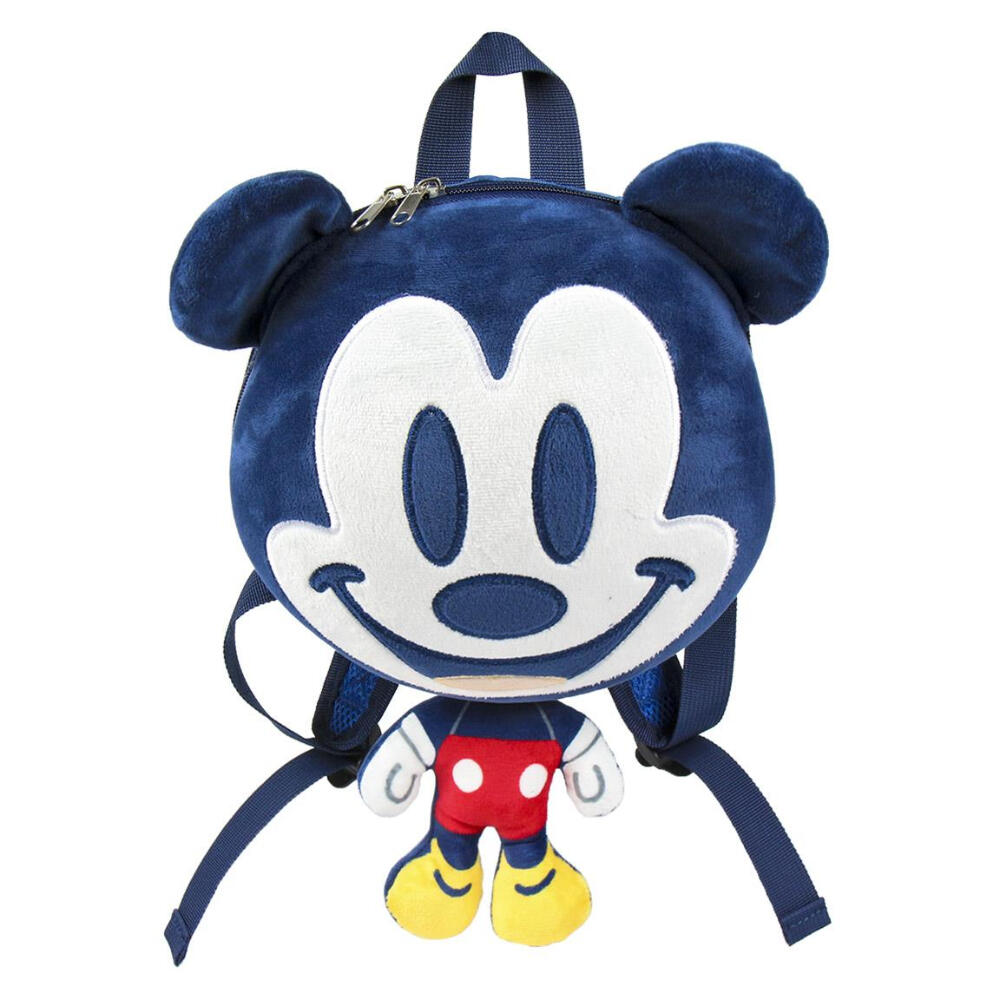 Mochila Guardería De Peluche Mickey Mouse 2/3