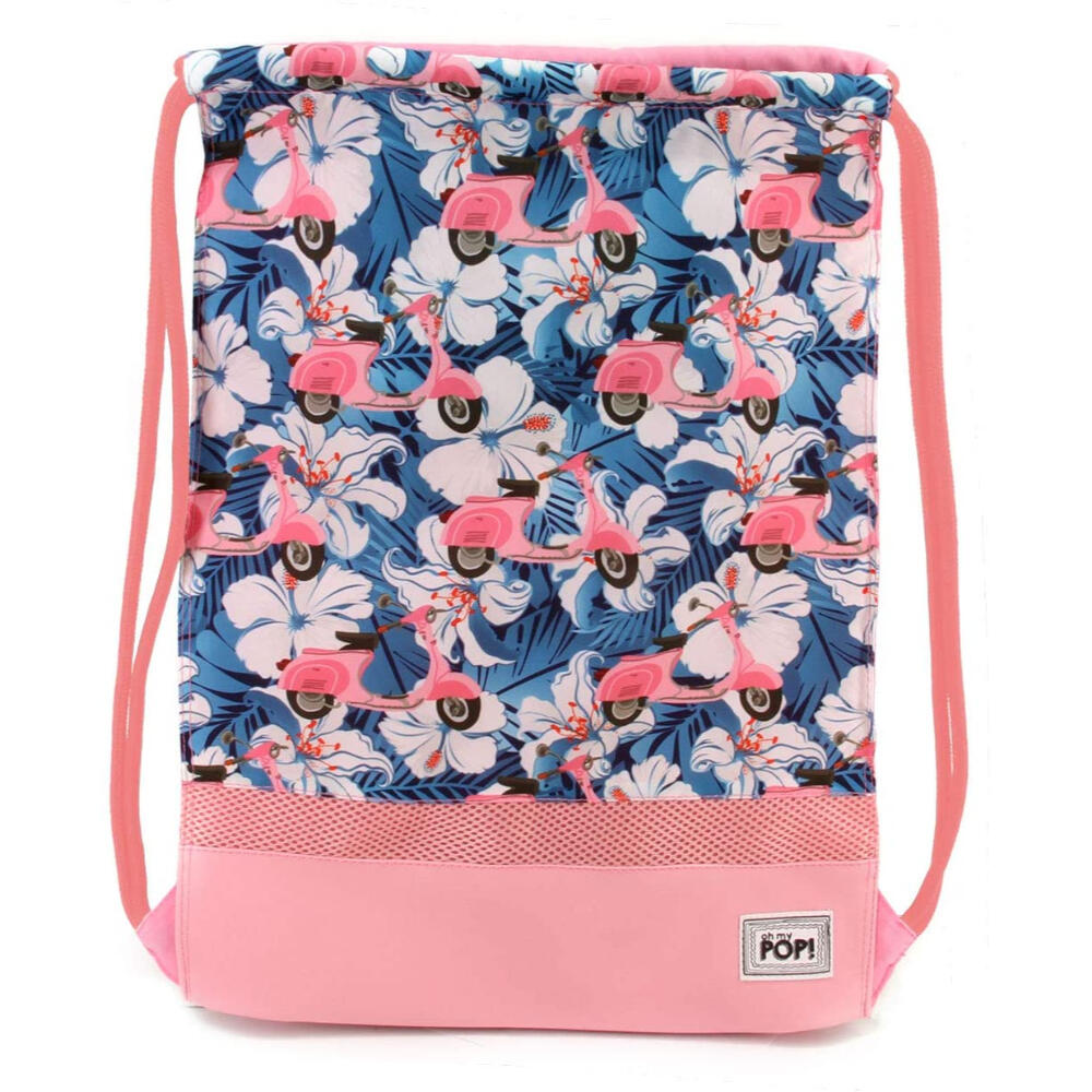 Bolsa Gymsack - Sportswear unisex - Cordón, Estampado Oh My Pop Scooter - Rosa 2/3