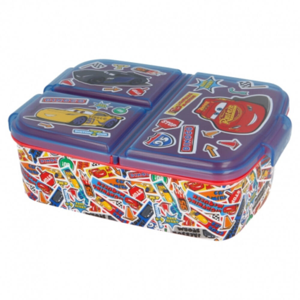 Sandwichera 3 Compartimentos Cars Stickers 1/3