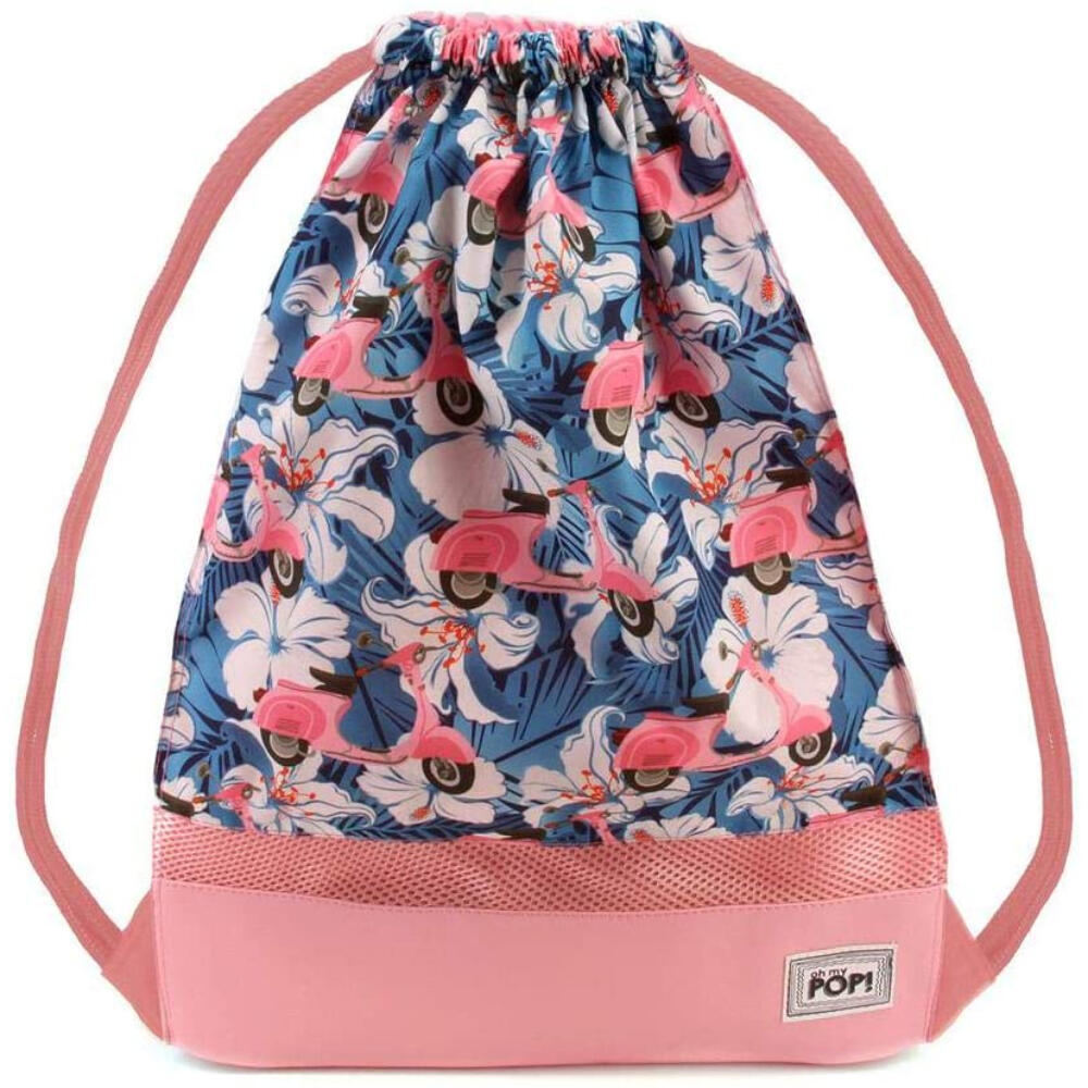 Bolsa Gymsack - Sportswear unisex - Cordón, Estampado Oh My Pop Scooter - Rosa 3/3