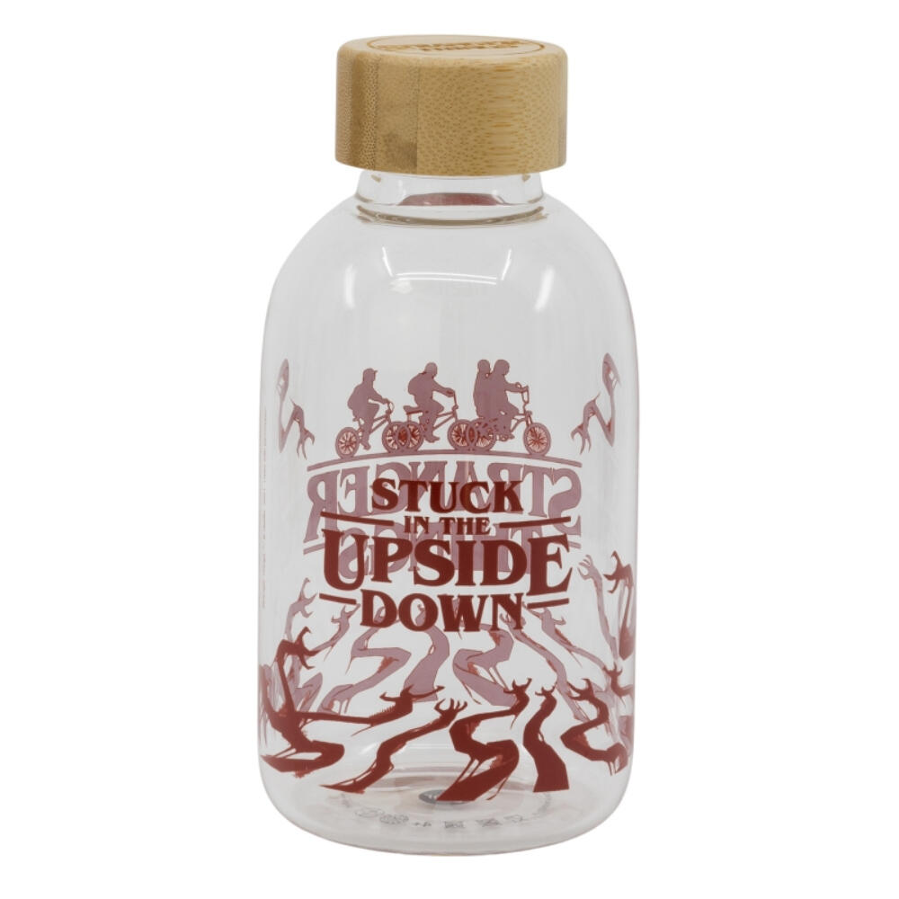 Botella de cristal - Bidón de viaje - Stranger Things - 620 ml - Multicolor 2/3