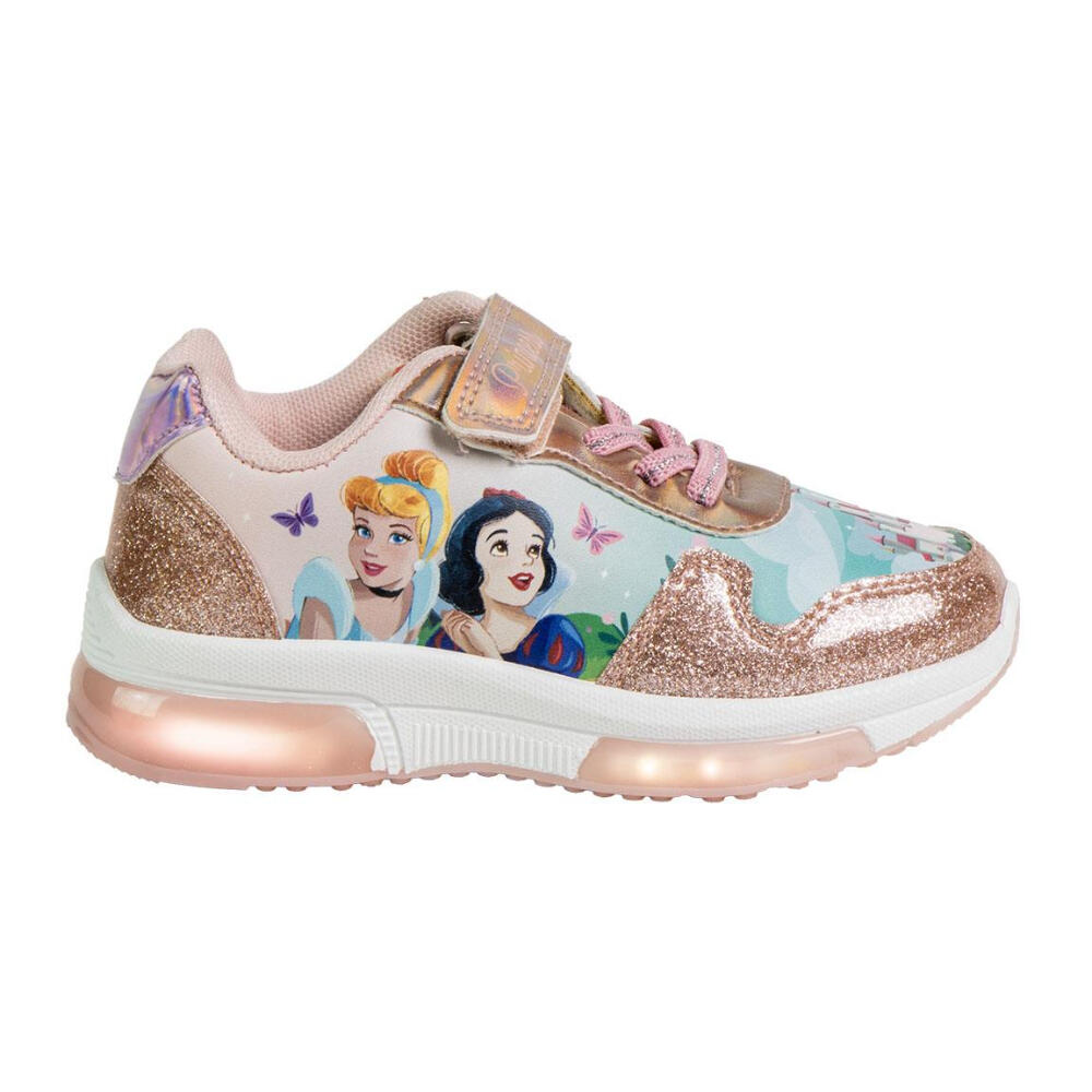 Zapatillas Deportivas con Luces Princesas Rosas Brillantina Niña 3/3