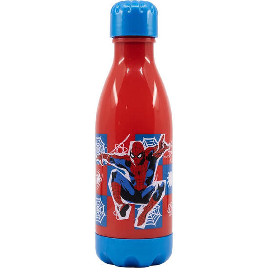 Botella Pp Infantil 560 ML Spiderman Arachnid Grid